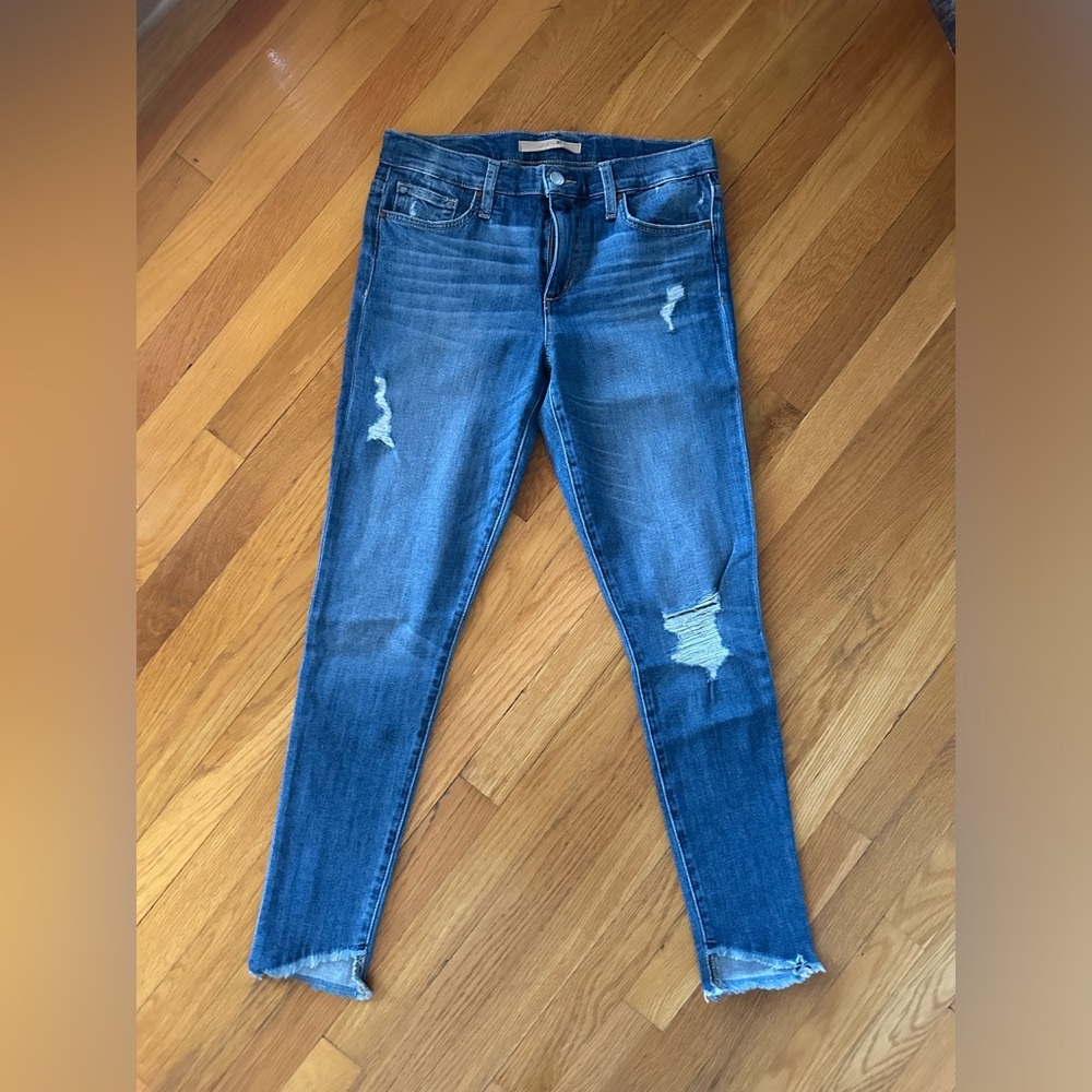 Joe’s Skinny Distressed Ankle Jean, Size 27